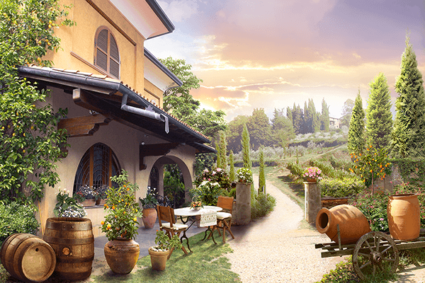 Fotomurali : Cantina in Toscana