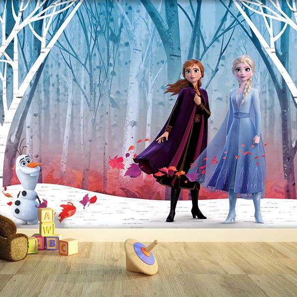 Fotomurali : Elsa, Anna y Olaf 0