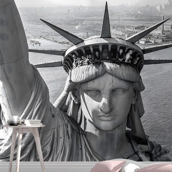 Fotomurali : La Statua della Libertà si affaccia 0