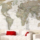 Fotomurali : Mappa del mondo politico d 3