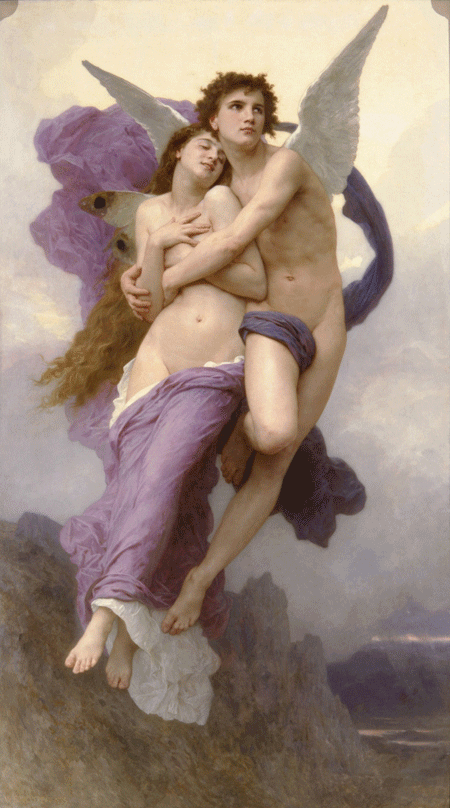 Fotomurali : Il rapimento di Psiche, Bouguereau