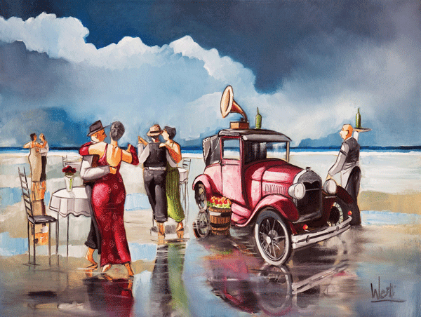 Fotomurali : Dancing on the beach