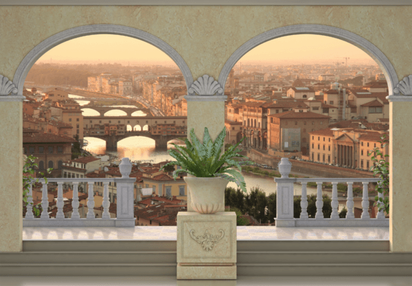 Fotomurali : Balcone a Firenze