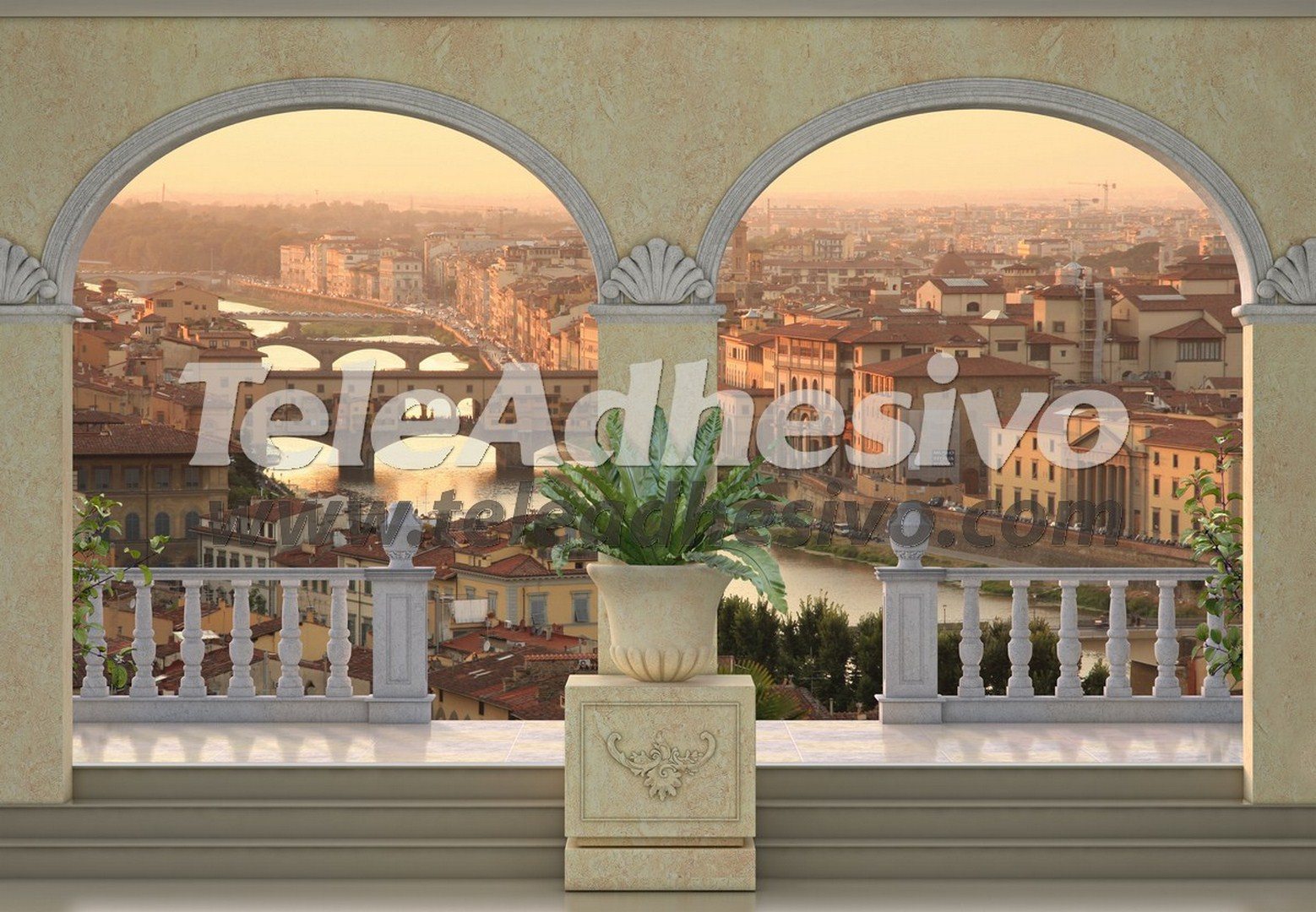 Fotomurali : Balcone a Firenze