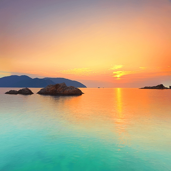 Fotomurali : L'alba in mare