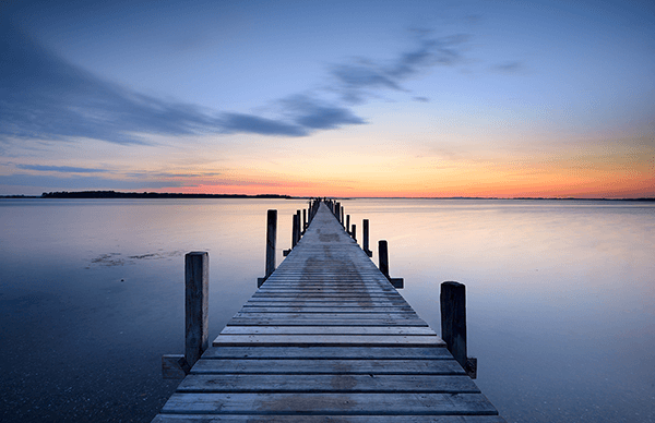 Fotomurali : Passerella verso l'oceano
