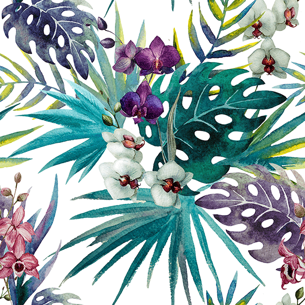 Fotomurali : Fiori ad acquerello