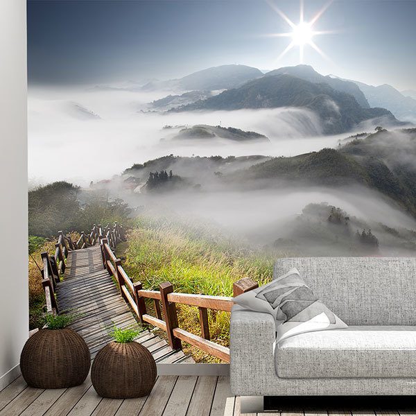 Fotomurali : Montagne nella nebbia 0