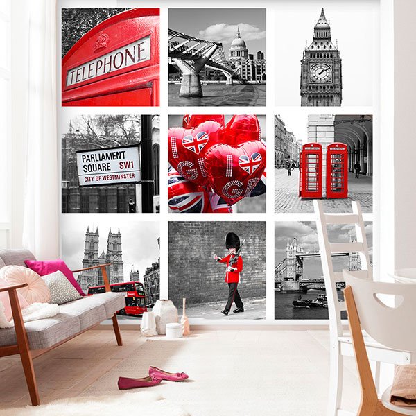 Fotomurali : Collage di Londra