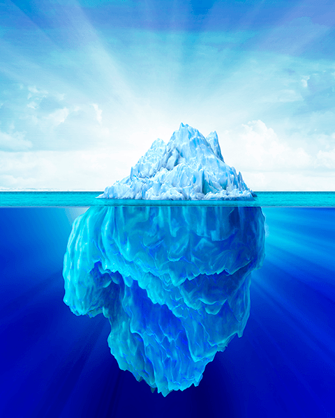 Fotomurali : Iceberg galleggiante