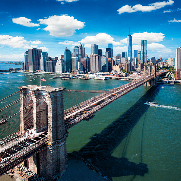 Fotomurali : Sul ponte di Brooklyn