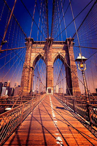 Fotomurali : Dal ponte di Brooklyn