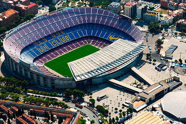 Fotomurali : Veduta aerea di Camp Nou