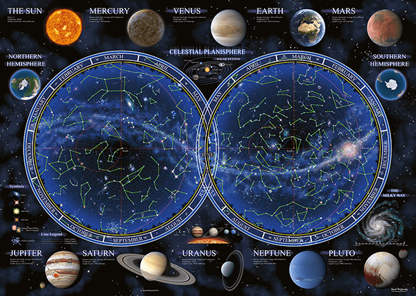 Fotomurali : Planisfero Celeste