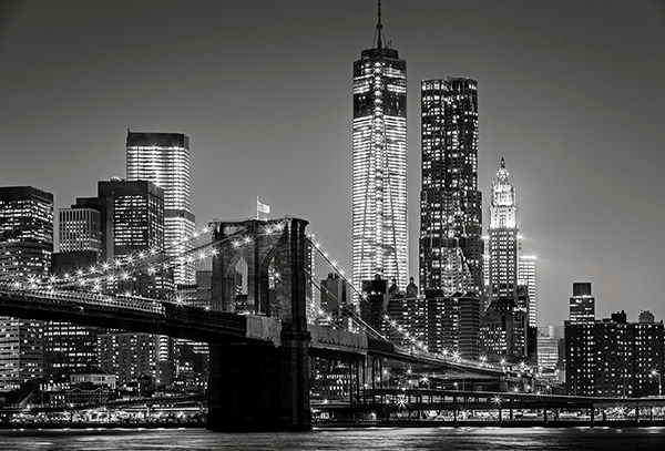 Fotomurali : Manhattan in bianco e nero