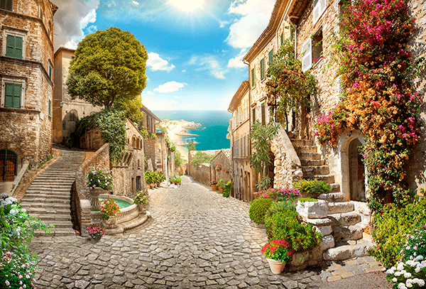 Fotomurali : Villaggio costiero a Malta