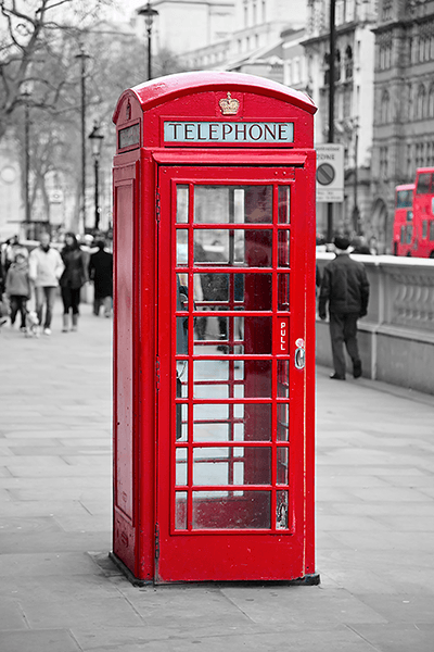Fotomurali : Cabina telefonica in Oxford Street