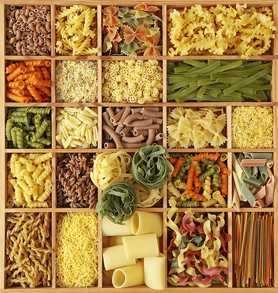 Fotomurali : Collage Pasta italiana