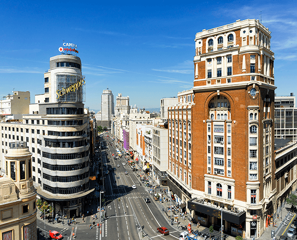 Fotomurali : Via Gran Vía, Madrid