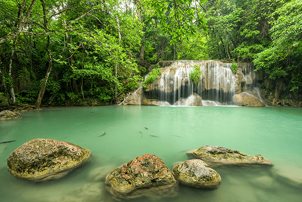 Fotomurali : Cascata del Parco Erawan