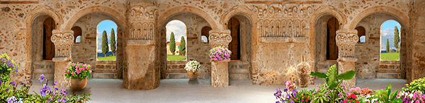 Fotomurali : Portico panoramico