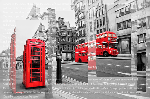 Fotomurali : Collage Londra