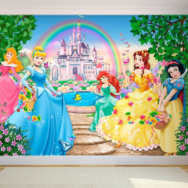 Fotomurale Principesse e Castello Disney