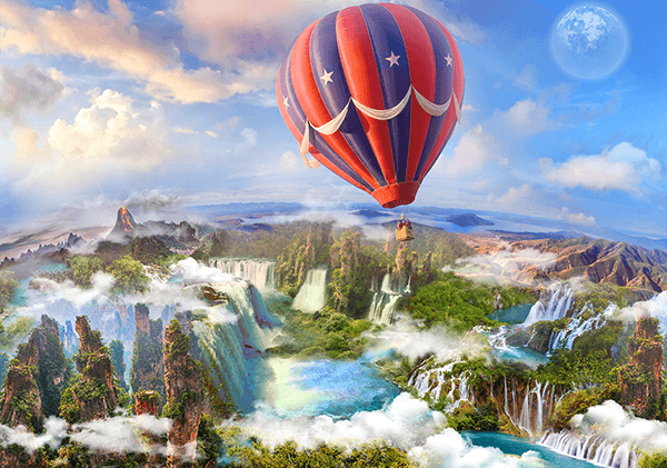 Fotomurali : Volare sul paradiso