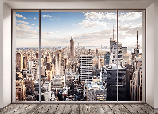 Fotomurali : Vista di New York da una camera