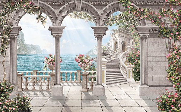 Fotomurali : Patio di rose
