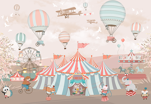Fotomurali : Grande circo animale