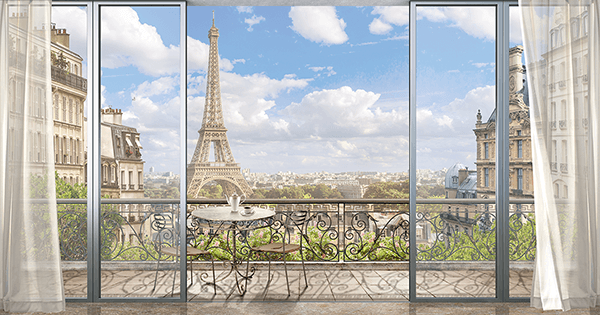 Fotomurali : Balcone a Parigi