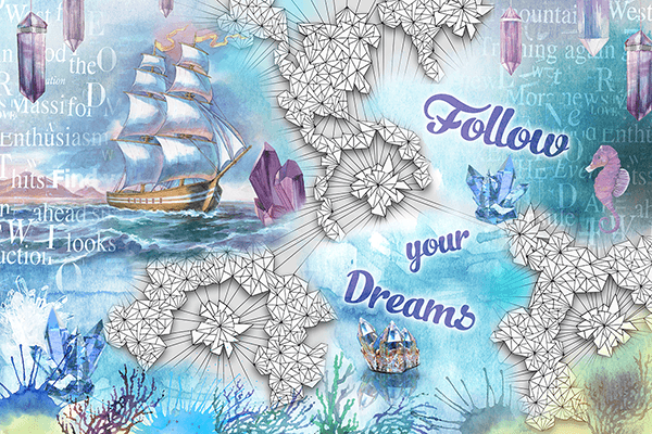 Fotomurali : Follow you dreams
