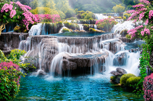 Fotomurali : Giardino delle grandi cascate
