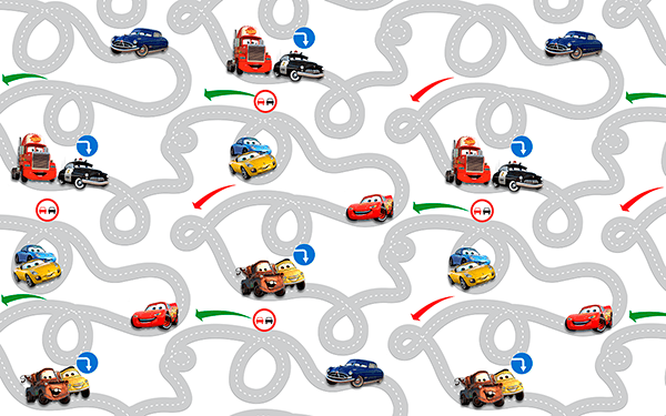 Fotomurali : Circuito Cars, Disney