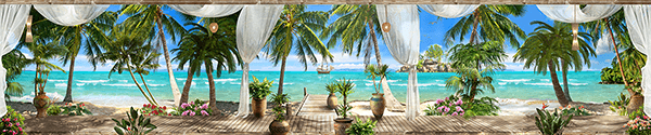 Fotomurali : Vista panoramica del paradiso