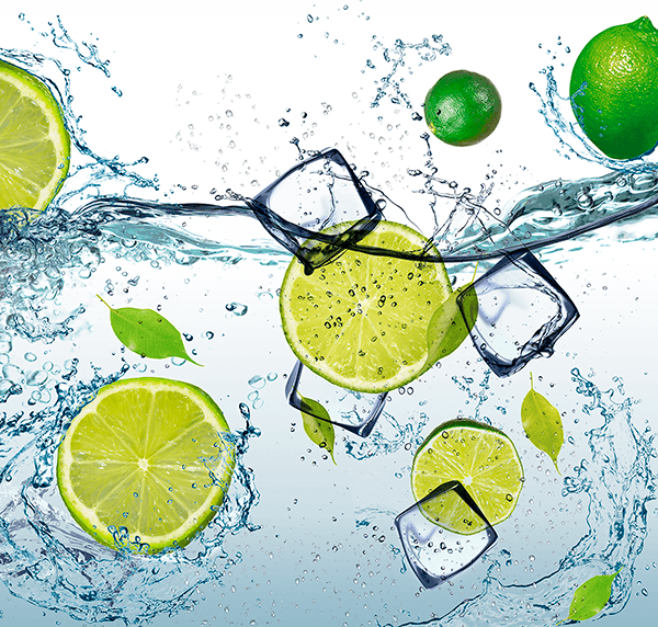 Fotomurali : Lime in acqua