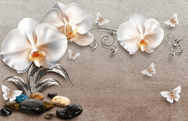 Fotomurali : Orchidee Bianche