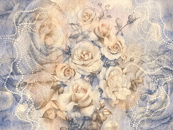 Fotomurali : Bouquet di rose della cattedrale di Winchester