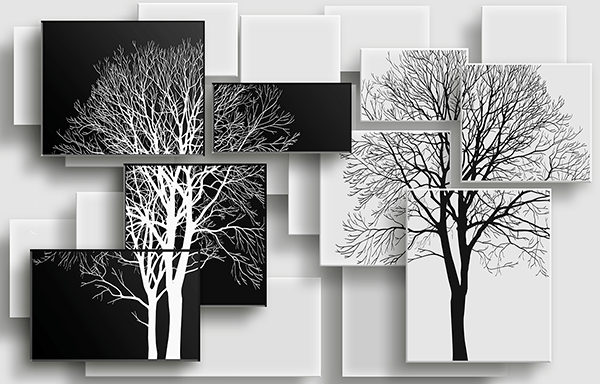 Fotomurali : Puzzle ad albero