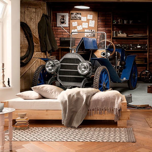 Fotomurali : Vecchia auto in garage 0