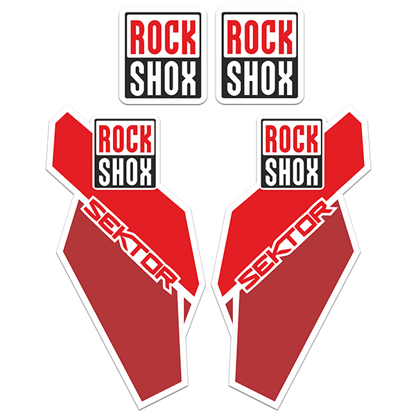 Adesivi per Auto e Moto: Kit forcella bicicletta Rock Shox sektor