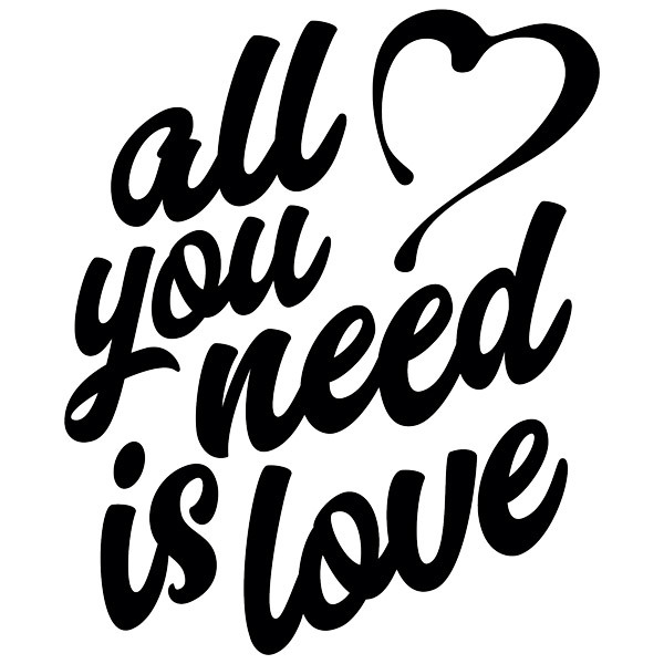Adesivi Murali: All you need is love