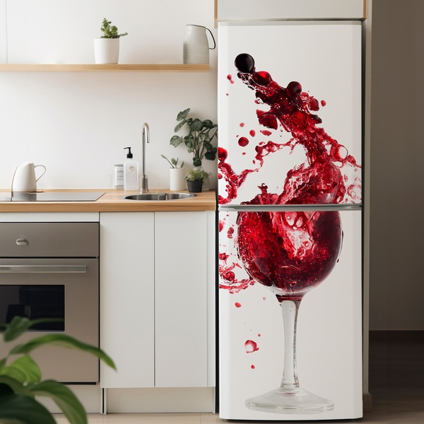 Adesivi Murali: Bicchiere di Vino