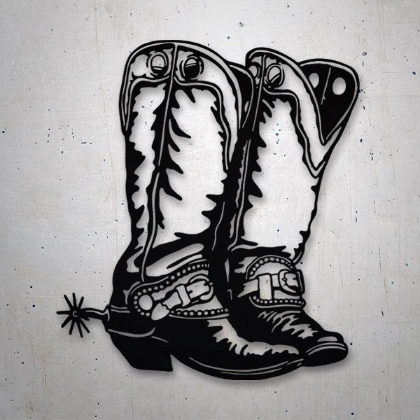Adesivo Cowboy Stival StickersMurali