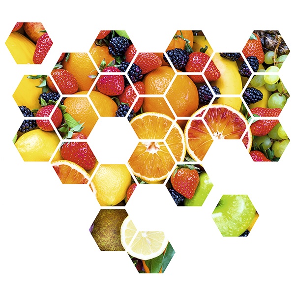 Adesivi Murali: Kit Geometrico Frutta