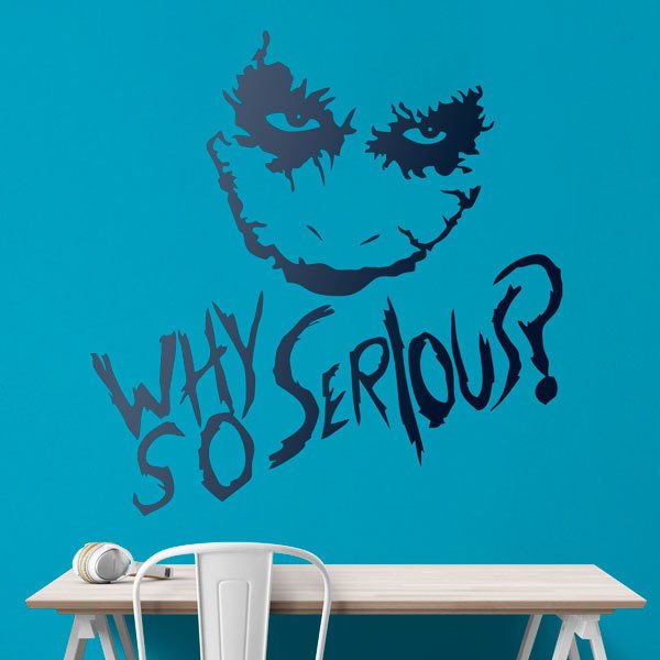 Adesivi Murali: Why so serious? (Joker, Batman)