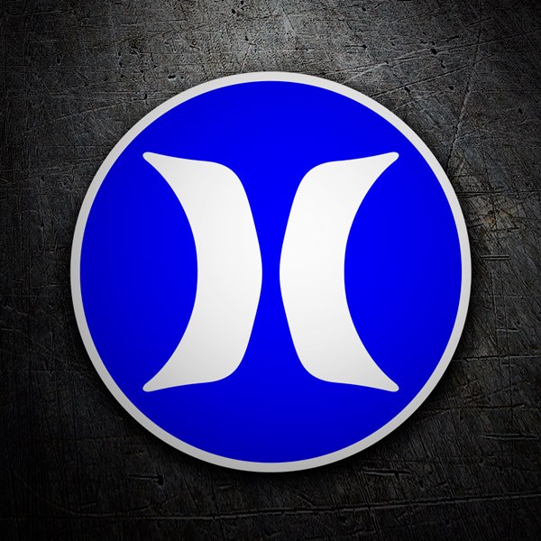 Adesivi per Auto e Moto: Hurley blu