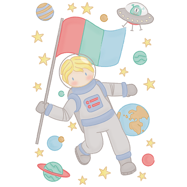 Adesivi per Bambini: Astronauta bambino