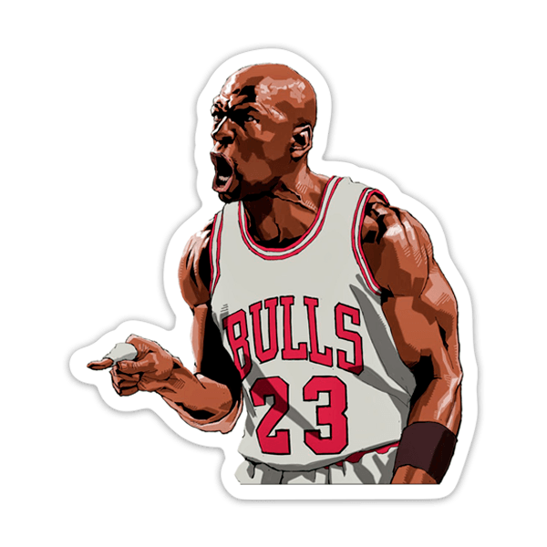 Adesivi per Auto e Moto: Michael Jordan Vostra Maestà